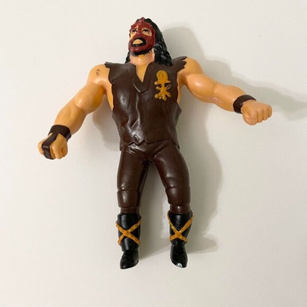 Vtg 1997 Mankind BendEms WWF Just Toys 5 Inch Tall Action Figure